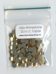 Light Topaz Rhinestones SS16 (3.8 - 4.0mm) *NIEUWE ZENDING*