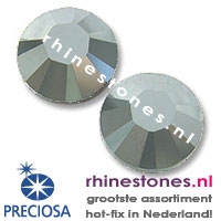 Jet Silver Flare Preciosa® Iron On SS16 (3.8 - 4.0mm)