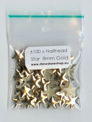 Nailhead Star - Gold - 8mm