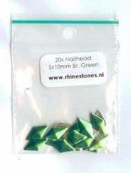 Green diamond nailheads 4x8mm