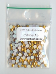 Glitzy Rainbow Cabouchon Citrine AB SS10