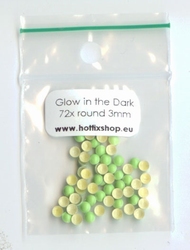 Round Glow in the Dark Nailhead 3mm