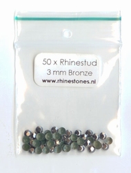Peridot Rhinestuds 3mm - 8 facetten