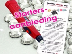 Portable pakket met 1050 rhinestones SS10