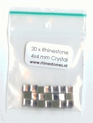 Crystal Rhinestones Square 3x3mm