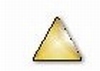 Gold nailhead triangle small