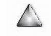 Silver nailhead triangle big