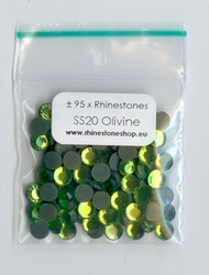 Olivine Rhinestones SS20 (4.6 to 4.8mm)