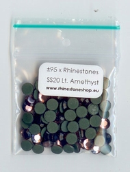 Light Amethyst Rhinestones SS20 (4.6 to 4.8mm)