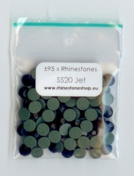 Jet Rhinestones SS20 (4.6 to 4.8mm)