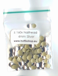 Silver Nailheads 4mm