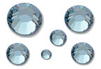 Swarovski® Aquamarine Multi Size Mix Hot Fix