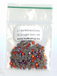 Light Siam AB Rhinestones SS10 (2.7 - 2.9mm)