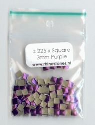 Purple Nailheads Square 3x3mm