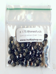 Rhinestuds Special Dark Gray - 16 facetten