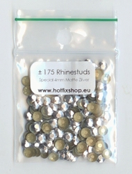 Rhinestuds Special Matte Silver - 16 facetten