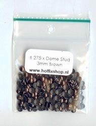 Dome Stud Hotfix Metal - Brown SS16 (3.8 - 4.0mm)