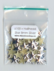 Nailhead Star - Silver - 8mm