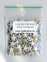 Nailhead Star - Shiny Hologram Silver - 8mm