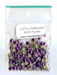 Purple Nailheads 3mm