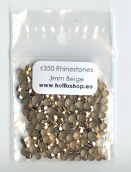 Beige / Bronze Rhinestuds 3mm - 8 facetten