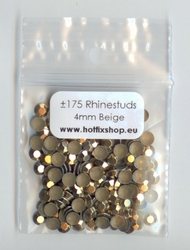 Beige / Bronze Rhinestuds 4mm - 8 facetten