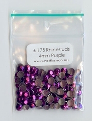 Purple Rhinestuds 4mm - 8 facetten