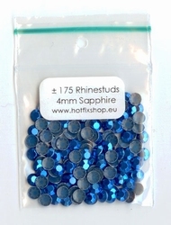 Sapphire Rhinestuds 4mm - 8 facetten