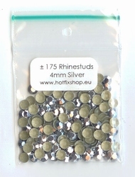 Silver Rhinestuds 4mm - 8 facetten