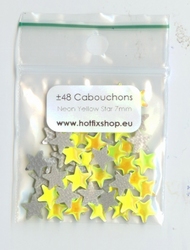 Cabouchon Star 6mm - Neon Yellow