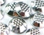 Silver Rhinestuds Lasercut / Check 4mm - 8 facetten