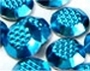 Turquoise Rhinestuds Lasercut / Check 4mm - 8 facetten