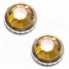 Gold-Rimmed Topaz Swarovski® SS34 - (7.1 to 7.3mm)