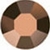Jet Brown Flare Preciosa® Iron On SS16 (3.8 - 4.0mm)