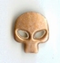 Skulls / doodshoofsjes Parel-Bronze 12x10mm