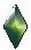 Nailheads diamond Bright Green 5x10mm