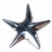 Nailhead Star - Silver - 10mm
