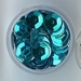 Pailletjes aqua metallic 6mm