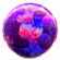 Purple Hologram nailhead 4 mm