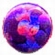 Purple Hologram nailhead 4 mm