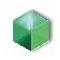 Green Hexagon 4mm
