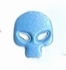 Skulls / doodshoofsjes Parel-Licht Blauw 12x10mm