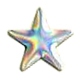 Nailhead Star - Shiny Hologram Silver - 10mm