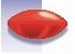 Red Nailhead Oval 4mm x 8mm