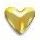 Gold nailhead heart6x7mm