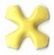 Cross geel - 10mm