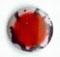 Zebra Rimmed Epoxy Nailhead Round 6mm Red