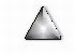 Silver nailhead triangle smal
