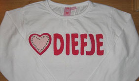 rhinestones op shirtje