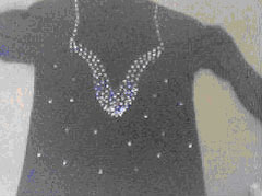 frontriem met swarovski steentjes